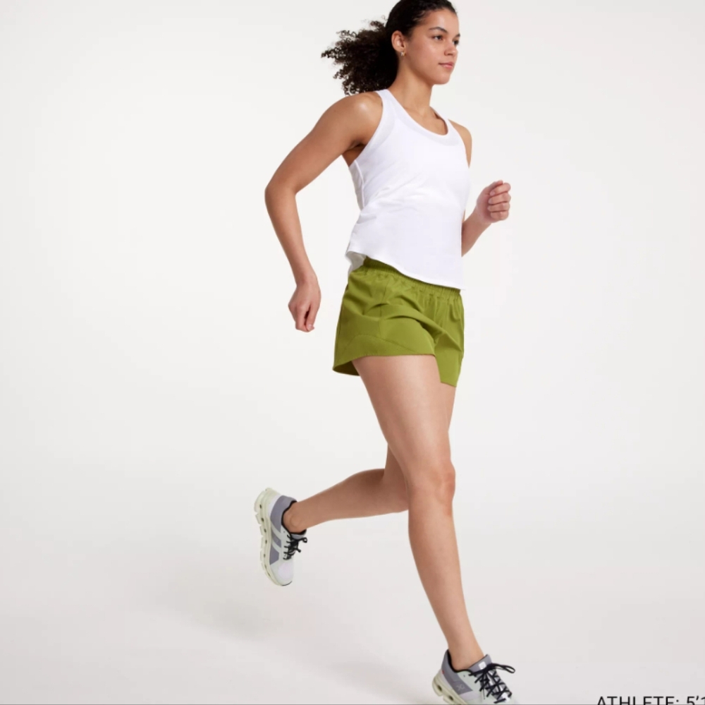 CALIA Mid Rise Dark Green Infinity Run Short - Picture 6 of 6